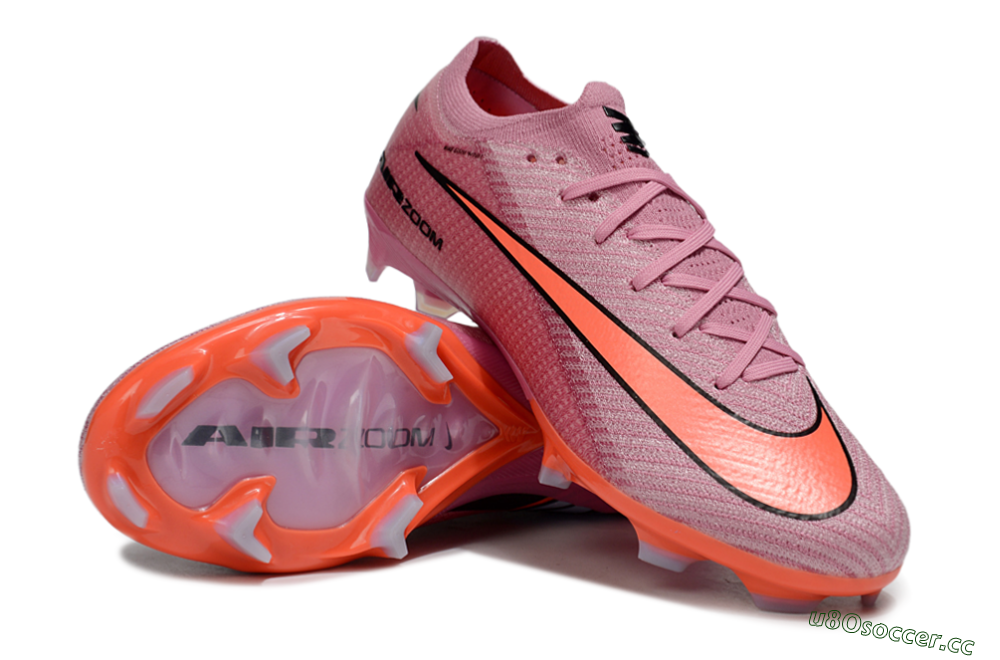 Men's Nike Air Zoom Mercurial Vapor 15 Elite FG Firm Ground Low-Tops Football Boots - Red/Black 3