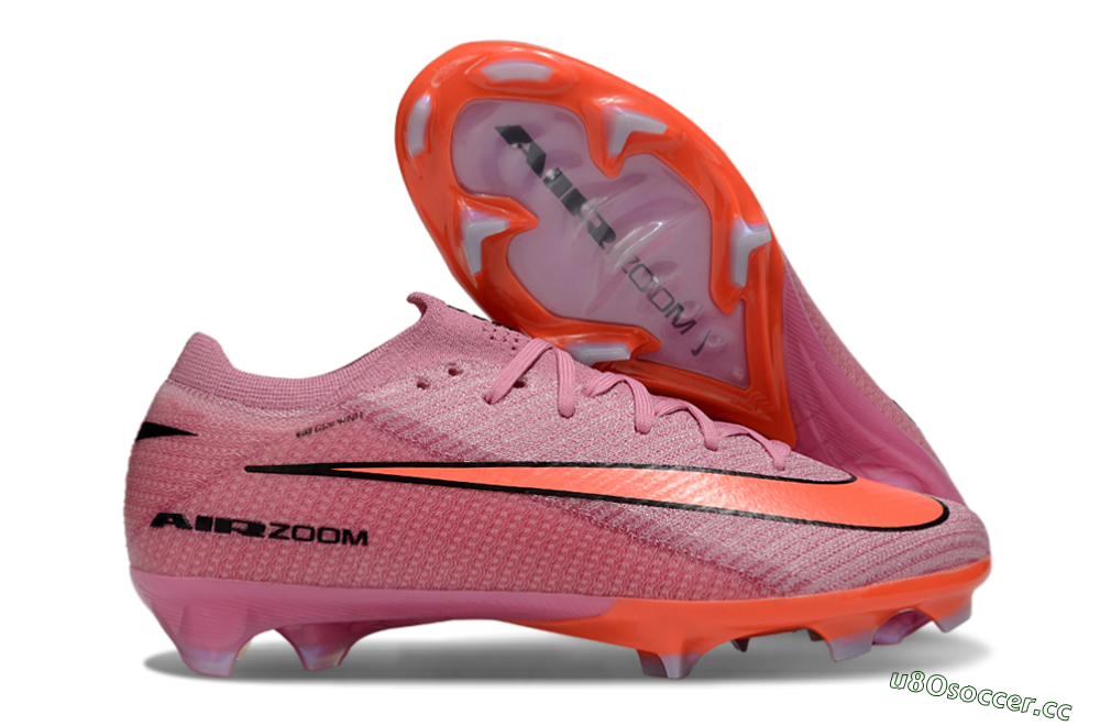 Men's Nike Air Zoom Mercurial Vapor 15 Elite FG Firm Ground Low-Tops Football Boots - Red/Black 2