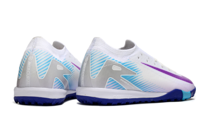 Men's Nike Air Zoom Mercurial Vapor 16 Elite TF Artificial Turf Low-Tops Football Shoes - White/Purple/Silver