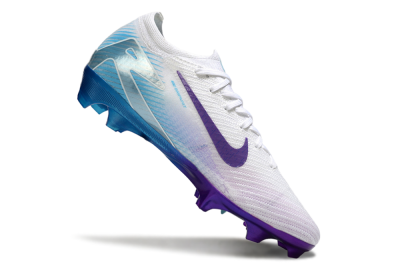 Men's Nike Air Zoom Mercurial Vapor 16 Elite FG Firm Ground Low-Tops Football Boots - White/Purple/Jade