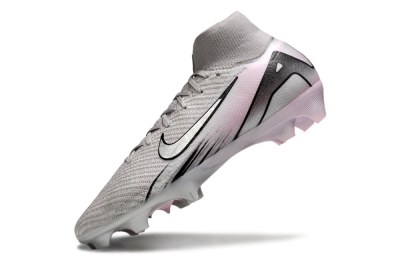 Unisex Nike Air Zoom Mercurial Superfly 10 Elite FG Firm Ground High-Tops Football Boots - Grey/Black/Pink