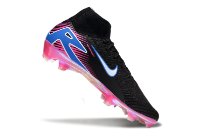 Unisex Nike Air Zoom Mercurial Superfly 10 Elite FG Firm Ground High-Tops Football Boots - Black/White/Blue/Pink