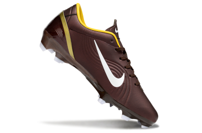 Men's Nike Mercurial Vapor 1 Elite FG Firm Ground Low-Tops Football Boots - Brown/White/Yellow