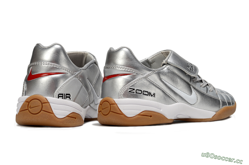 Men's Nike Air Zoom Total 90 III IC Indoor & Futsal Low-Tops Football Shoes - Silver/White 6