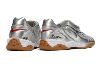 Men's Nike Air Zoom Total 90 III IC Indoor & Futsal Low-Tops Football Shoes - Silver/White