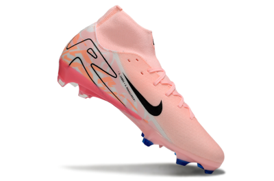 Men's Nike Air Zoom Mercurial Superfly 10 Elite FG Firm Ground High-Tops Football Boots - Pink/Purple/White