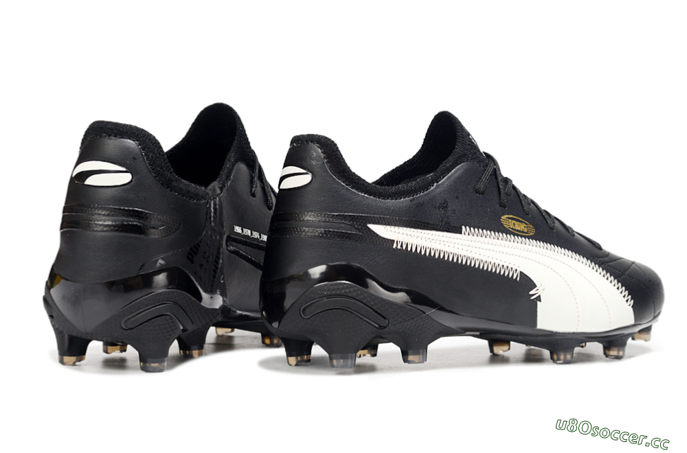 Men's AOF x Puma King Ultimate FG Firm Ground Low-Tops Football Boots - Black/White 6