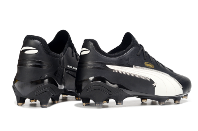 Men's AOF x Puma King Ultimate FG Firm Ground Low-Tops Football Boots - Black/White