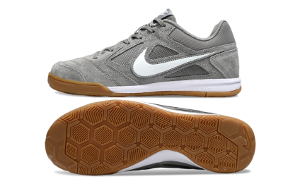 Men's Nike SB Gato IC Indoor & Futsal Low-Tops Football Shoes - Grey/White
