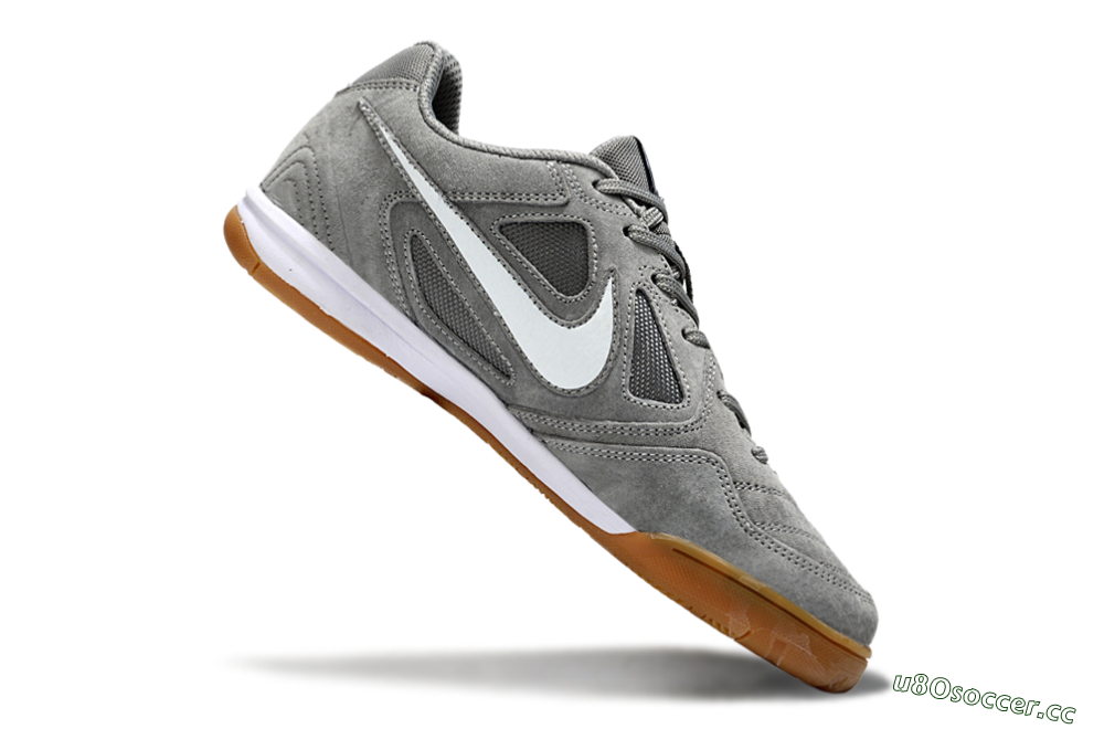 Men's Nike SB Gato IC Indoor & Futsal Low-Tops Football Shoes - Grey/White 4