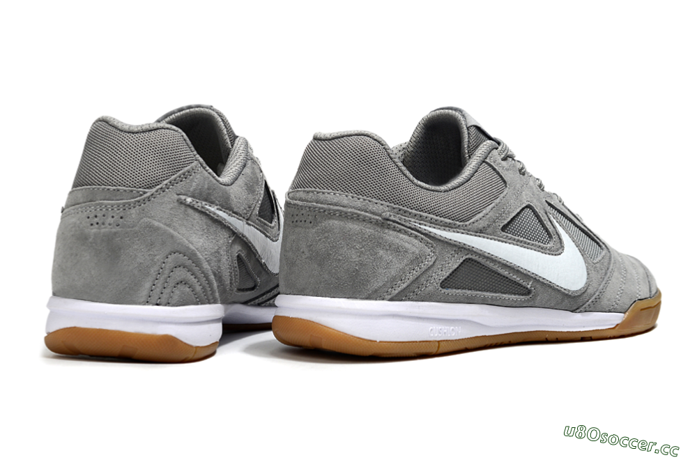 Men's Nike SB Gato IC Indoor & Futsal Low-Tops Football Shoes - Grey/White 6