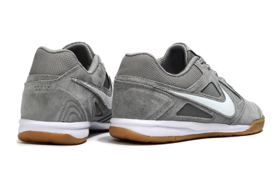 Men's Nike SB Gato IC Indoor & Futsal Low-Tops Football Shoes - Grey/White