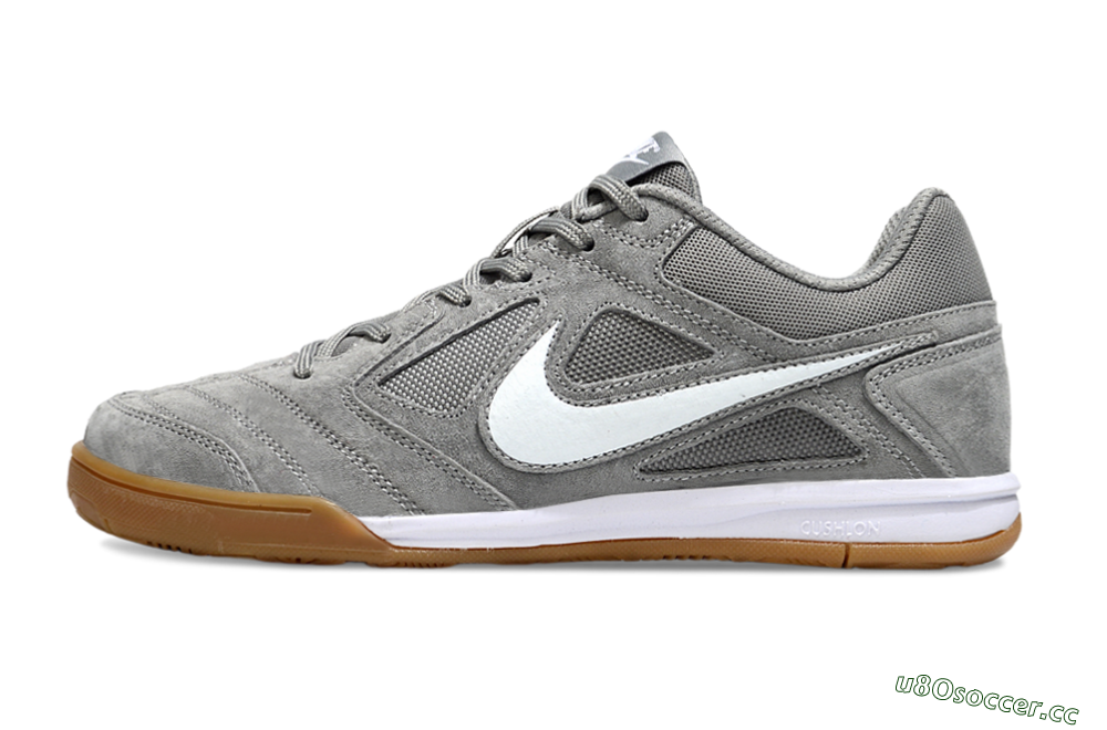 Men's Nike SB Gato IC Indoor & Futsal Low-Tops Football Shoes - Grey/White 0