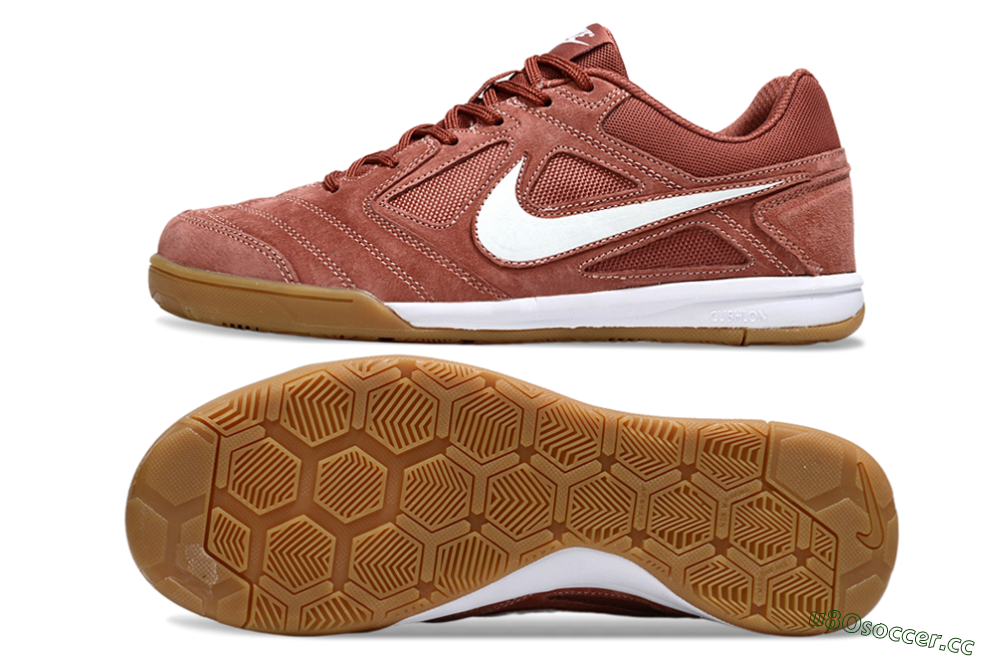 Men's Nike SB Gato IC Indoor & Futsal Low-Tops Football Shoes - Red/White 1