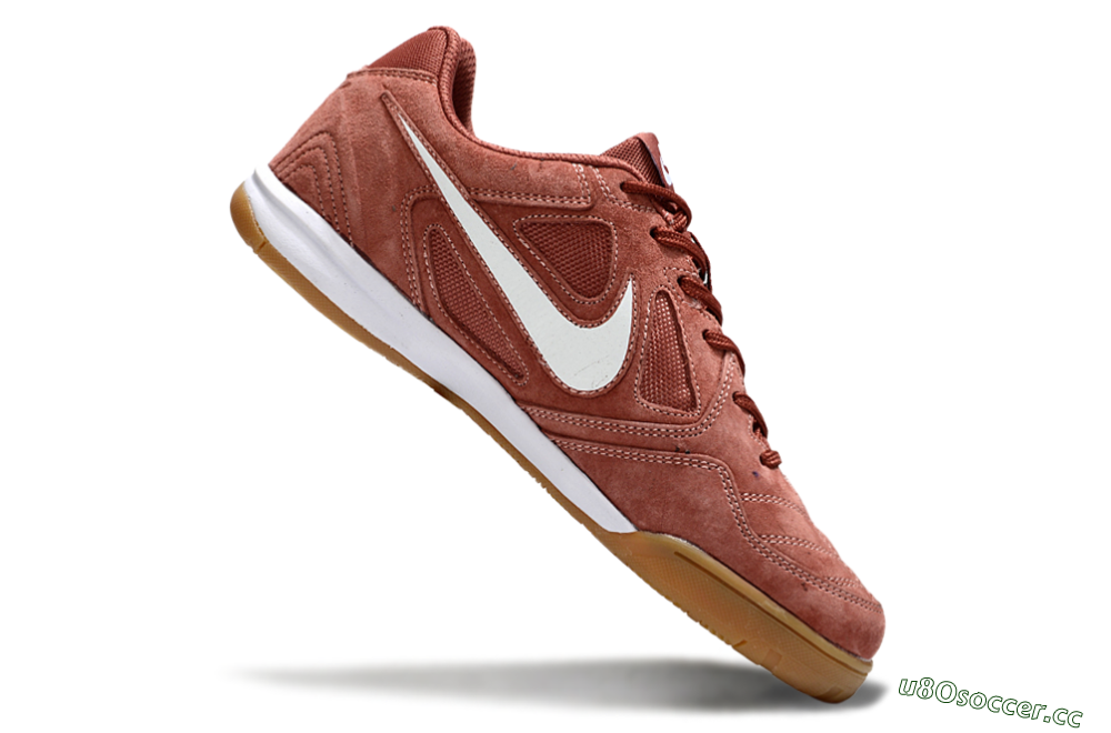 Men's Nike SB Gato IC Indoor & Futsal Low-Tops Football Shoes - Red/White 4