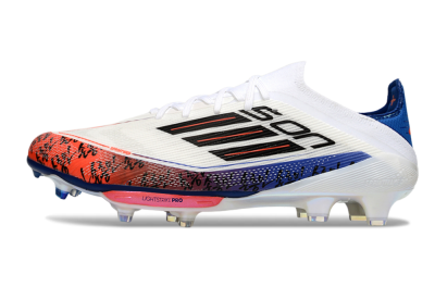 Men's Son x Adidas F50+ Elite Lightstrike Pro FG Firm Ground Low-Tops Football Boots - White/Black/Blue