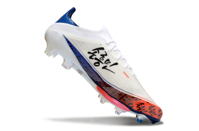 Men's Son x Adidas F50+ Elite Lightstrike Pro FG Firm Ground Low-Tops Football Boots - White/Black/Blue