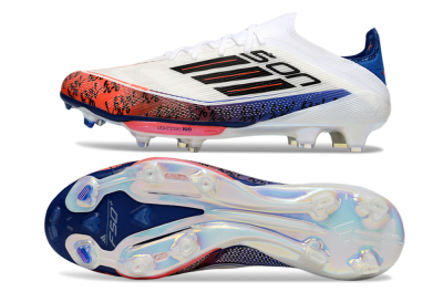 Men's Son x Adidas F50+ Elite Lightstrike Pro FG Firm Ground Low-Tops Football Boots - White/Black/Blue