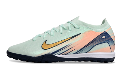 Men's Nike Air Zoom Mercurial Vapor 16 Elite TF Artificial Turf Low-Tops Football Shoes - Jade/Yellow/Blue