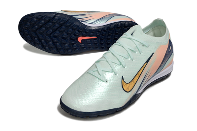 Men's Nike Air Zoom Mercurial Vapor 16 Elite TF Artificial Turf Low-Tops Football Shoes - Jade/Yellow/Blue