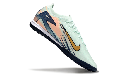 Men's Nike Air Zoom Mercurial Vapor 16 Elite TF Artificial Turf Low-Tops Football Shoes - Jade/Yellow/Blue