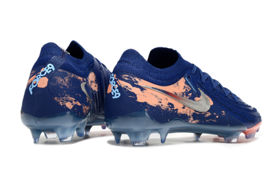 Men's Nike Phantom GX 2 Elite FG Firm Ground Low-Tops Football Boots - Blue/White/Pink