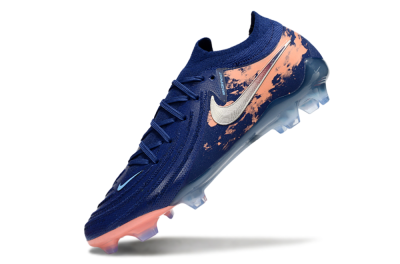 Men's Nike Phantom GX 2 Elite FG Firm Ground Low-Tops Football Boots - Blue/White/Pink