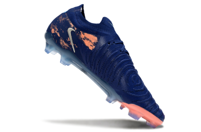 Men's Nike Phantom GX 2 Elite FG Firm Ground Low-Tops Football Boots - Blue/White/Pink