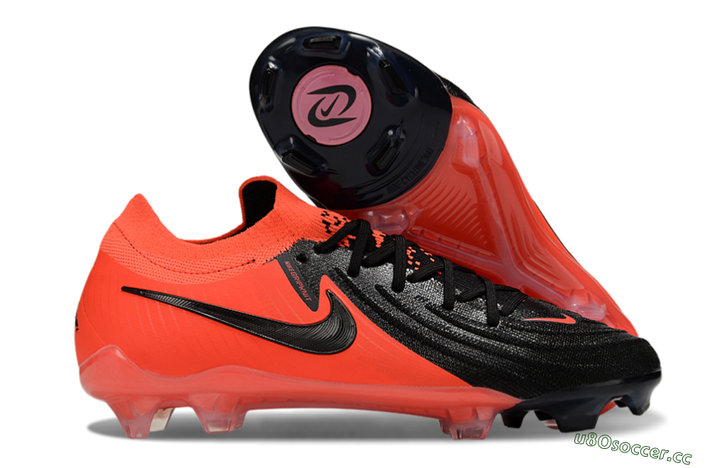 Men's Nike Phantom GX 2 Elite FG Firm Ground Low-Tops Football Boots - Red/Black 2