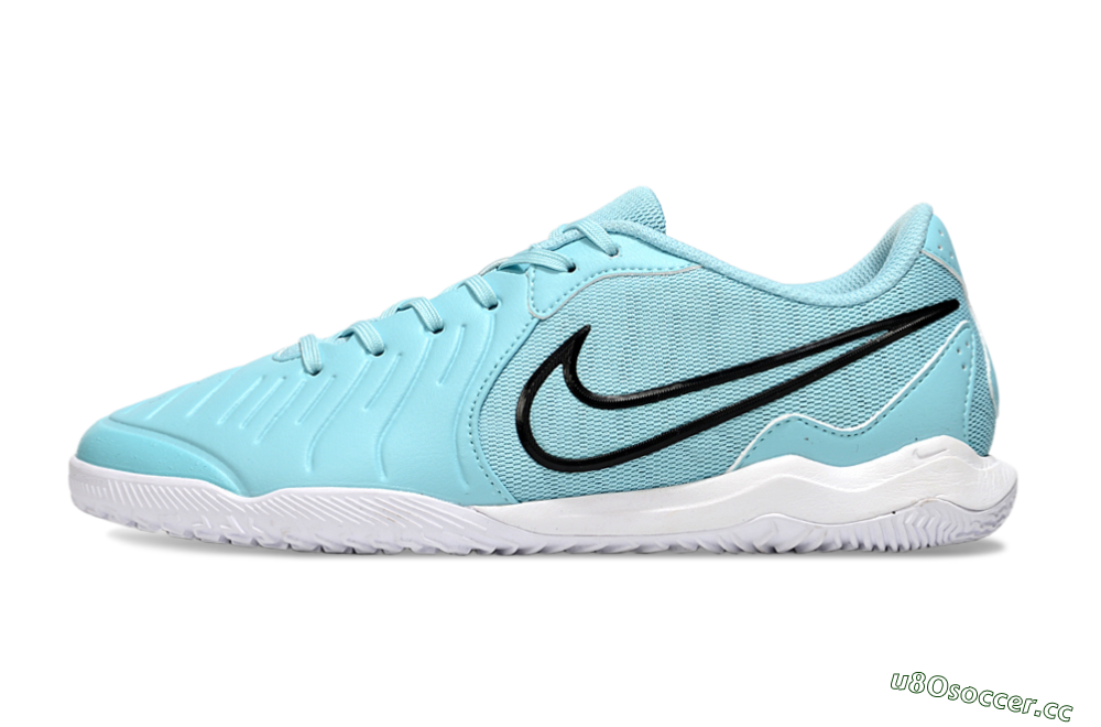 Men's Nike Tiempo Legend 10 Academy IC Indoor & Futsal Low-Tops Football Shoes - Blue/Black 0