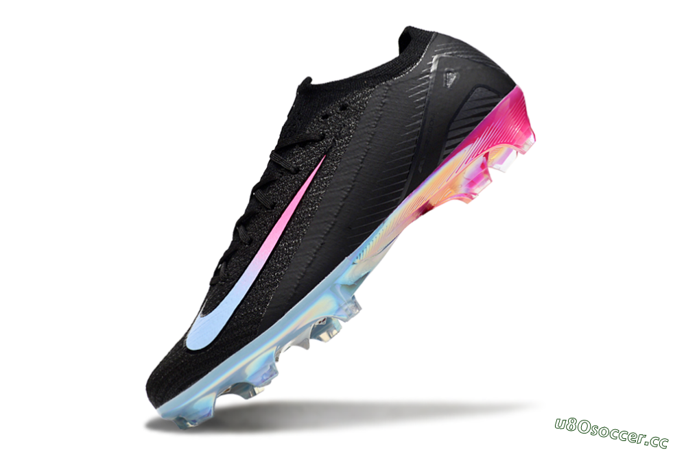 Men's Nike Air Zoom Mercurial Vapor 16 Elite FG Firm Ground Low-Tops Football Boots - Black/Jade/Pink 5
