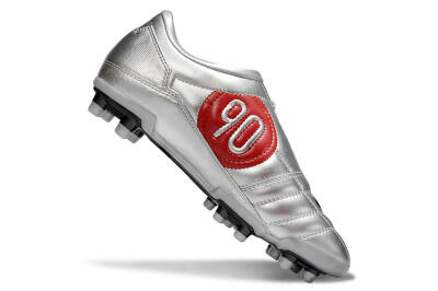 Men's Nike Total 90 III FG Firm Ground Low-Tops Football Boots - Silver/Black