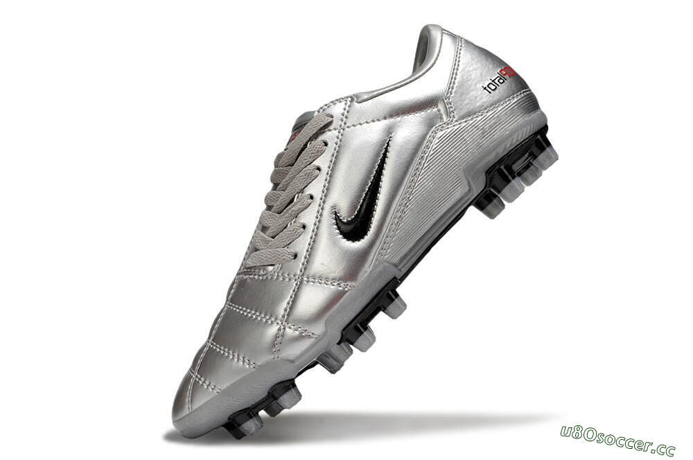 Men's Nike Total 90 III FG Firm Ground Low-Tops Football Boots - Silver/Black 5
