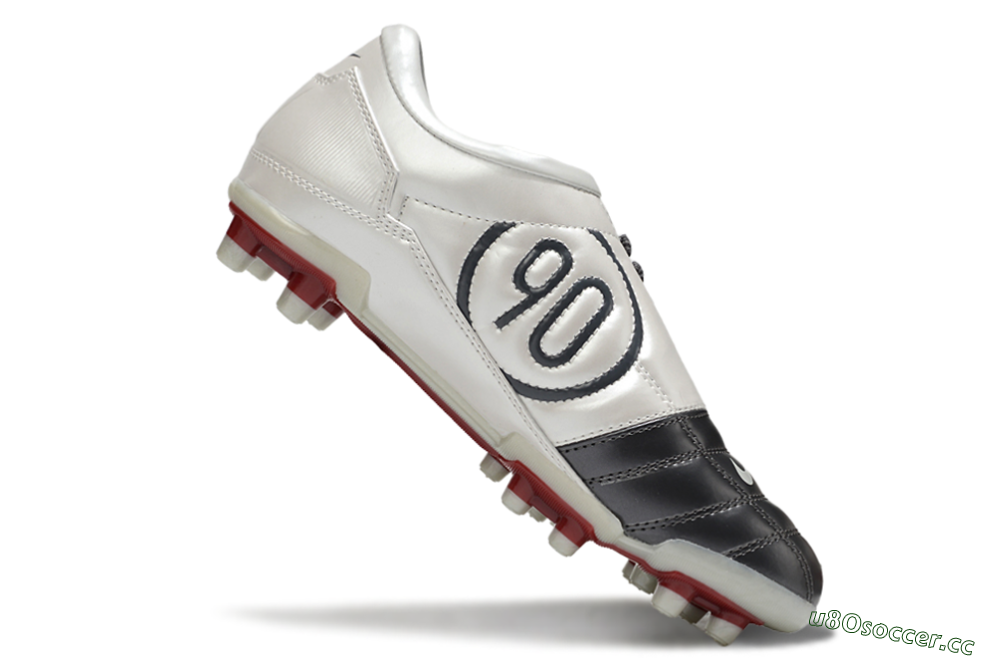 Men's Nike Total 90 III FG Firm Ground Low-Tops Football Boots - Grey/White/Red 4