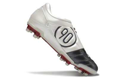 Men's Nike Total 90 III FG Firm Ground Low-Tops Football Boots - Grey/White/Red