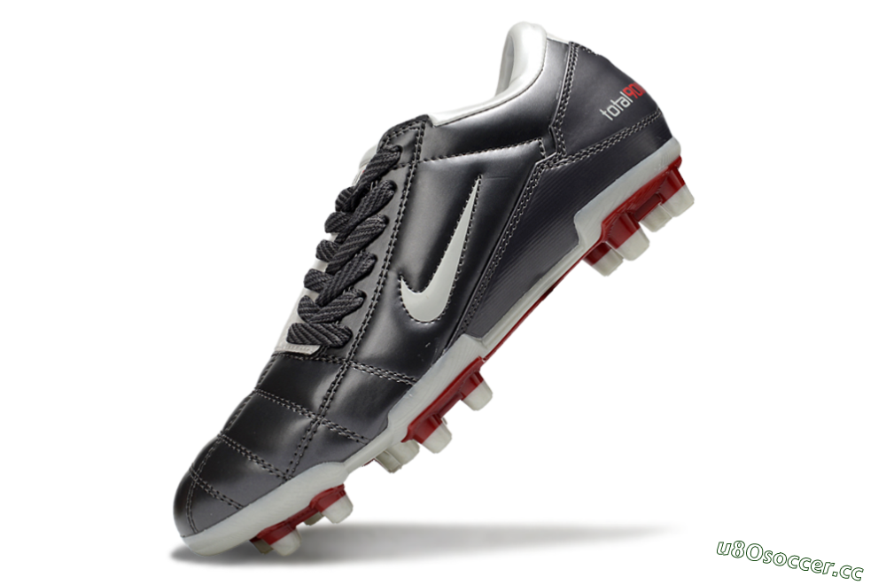 Men's Nike Total 90 III FG Firm Ground Low-Tops Football Boots - Grey/White/Red 5