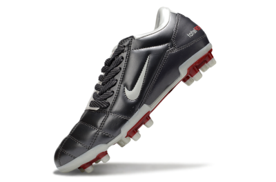 Men's Nike Total 90 III FG Firm Ground Low-Tops Football Boots - Grey/White/Red