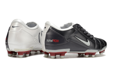 Men's Nike Total 90 III FG Firm Ground Low-Tops Football Boots - Grey/White/Red