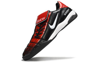 Men's Nike Air Zoom Total 90 III IC Indoor & Futsal Low-Tops Football Shoes - Black/Red/White