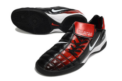 Men's Nike Air Zoom Total 90 III IC Indoor & Futsal Low-Tops Football Shoes - Black/Red/White