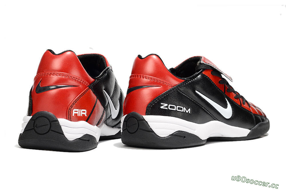 Men's Nike Air Zoom Total 90 III IC Indoor & Futsal Low-Tops Football Shoes - Black/Red/White 6