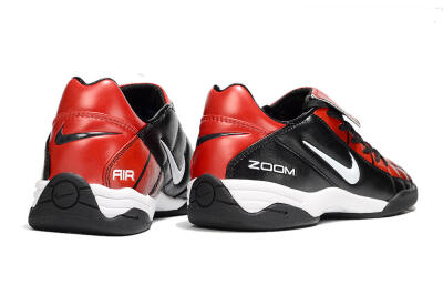 Men's Nike Air Zoom Total 90 III IC Indoor & Futsal Low-Tops Football Shoes - Black/Red/White