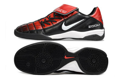 Men's Nike Air Zoom Total 90 III IC Indoor & Futsal Low-Tops Football Shoes - Black/Red/White