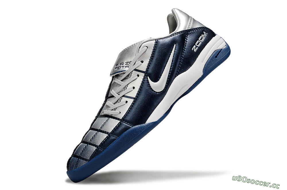 Men's Nike Air Zoom Total 90 III IC Indoor & Futsal Low-Tops Football Shoes - Blue/Silver/White 5