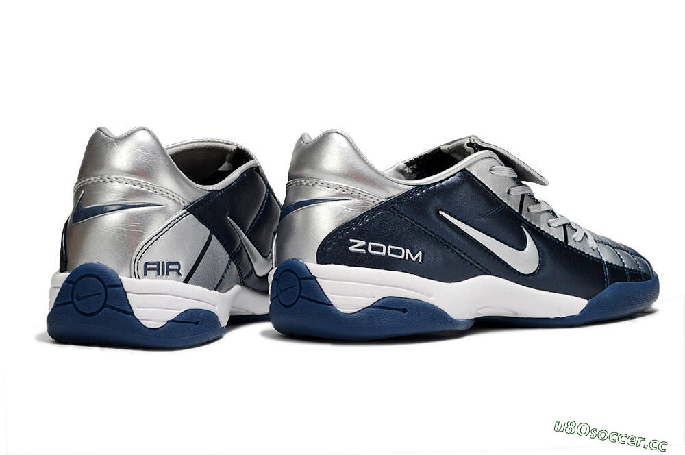 Men's Nike Air Zoom Total 90 III IC Indoor & Futsal Low-Tops Football Shoes - Blue/Silver/White 6