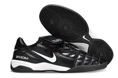 Men's Nike Air Zoom Total 90 III IC Indoor & Futsal Low-Tops Football Shoes - Black/White
