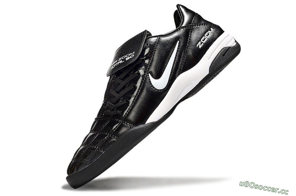 Men's Nike Air Zoom Total 90 III IC Indoor & Futsal Low-Tops Football Shoes - Black/White 5