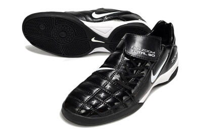 Men's Nike Air Zoom Total 90 III IC Indoor & Futsal Low-Tops Football Shoes - Black/White