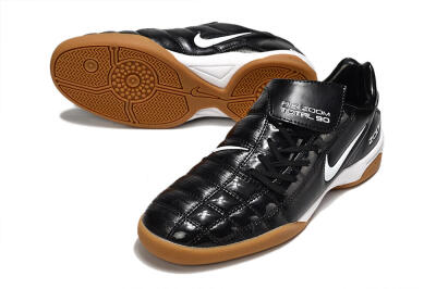 Men's Nike Air Zoom Total 90 III IC Indoor & Futsal Low-Tops Football Shoes - Black/White