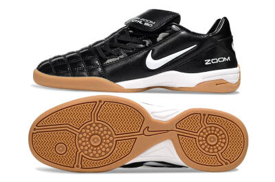 Men's Nike Air Zoom Total 90 III IC Indoor & Futsal Low-Tops Football Shoes - Black/White